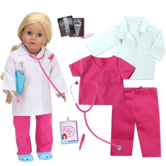 Sophia&rsquo;s Doll Doctor and Medical Accessories Set for 18" Dolls image {1}