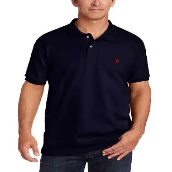 U.S. Polo Assn. Men's Solid Interlock Polo Shirt image {5}