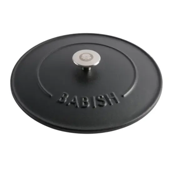 Gibson Home Babish 6qt Round Matte Enamel Cast Iron Dutch Oven: 14.75" Braisers, Hand Wash, Non-Induction Compatible image {5}