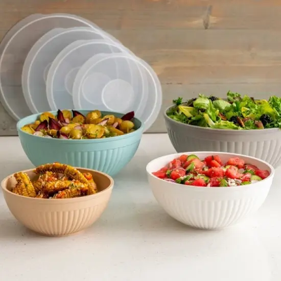 Nordic Ware 8- Piece Covered Bowl Set image {2}
