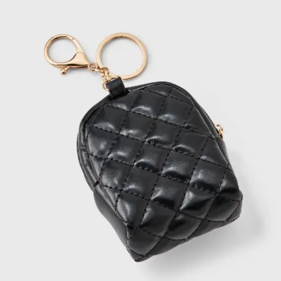 Girls' Mini Backpack Bag Charm - art class&trade; Black image {1}