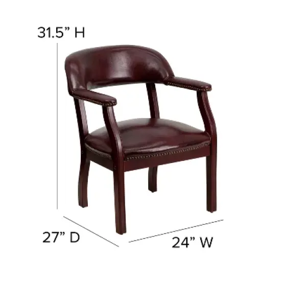 Emma and Oliver Conference Chair with Accent Nail Trim image {3}