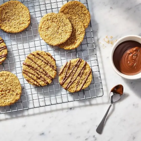 Nonstick Aluminized Steel Cooling Rack Gray - Figmint&trade;: Oven-Safe, Dishwasher-Safe, Made Without PTFE image {1}