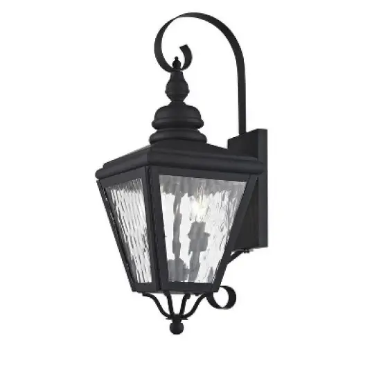 Livex Lighting Cambridge 2 - Light Wall Light in  Black image {2}