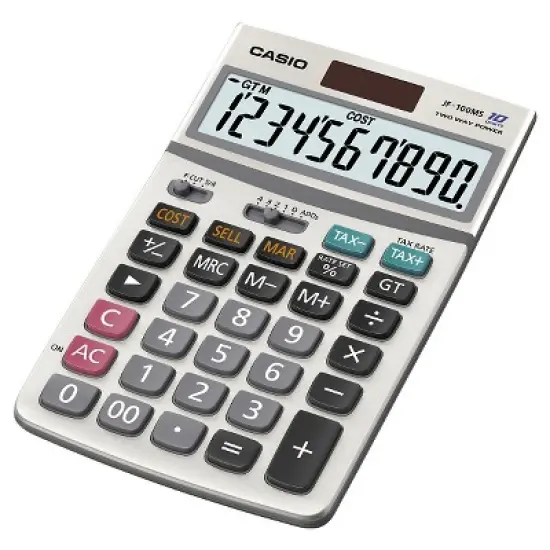 Casio JF100 Professional Desktop Calculator - Silver image {2}