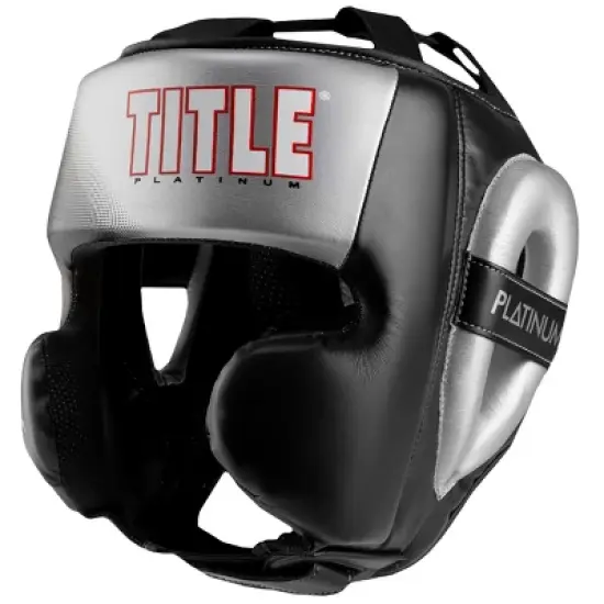 Title Boxing Platinum Proclaim Power Training Headgear - Black/Silver image {1}