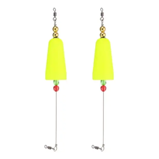 Unique Bargains Plastic Weighted Popping Corks Conical Fishing Floats Rigs 2 Pcs image {4}