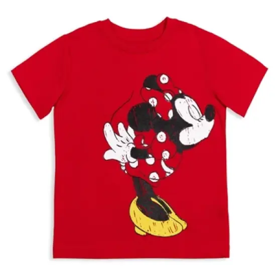Disney Minnie Mouse Kids Sister Matching Graphic T-Shirt Red  image {10}