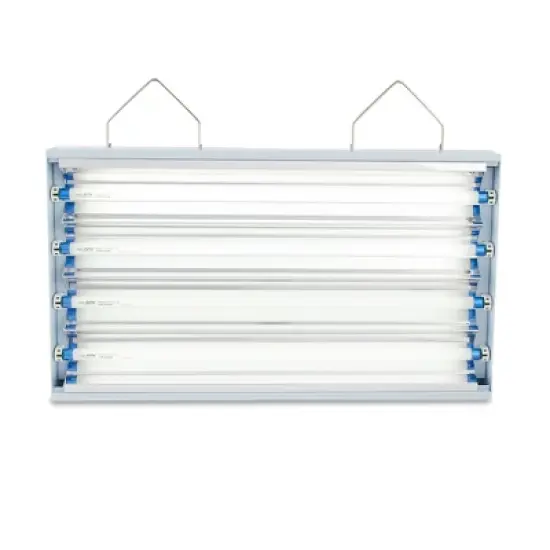 Hydrofarm FLT24 Agrobrite 4-Tube Daisy Chainable Hydroponic 2-Foot Grow Light Fixture 96W with 4-T5 Bulbs for Indoor Home Gardens image {1}