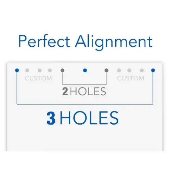 Swingline Precision Pro Punch: Metal 3-Hole Puncher for Binder, Non-Powered Desk Tool, Black, 1 Year Warranty image {4}