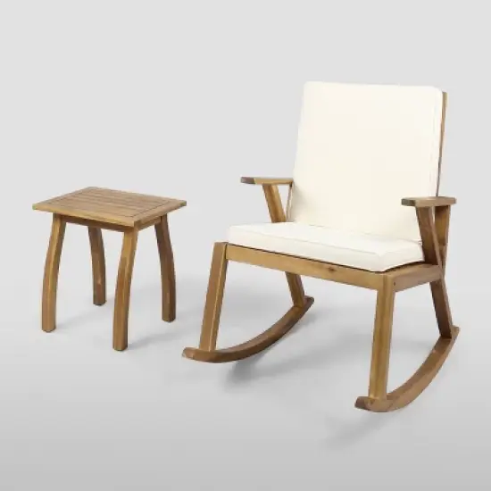 Champlain 2pc Acacia Seating Set  - Christopher Knight Home
 image {5}