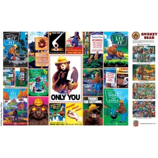 MasterPieces 550 Piece Jigsaw Puzzle for Adults - Smokey Bear - 18"x24" image {4}