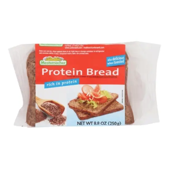Mestemacher Protein Bread - Case of 9/8.8 oz image {1}