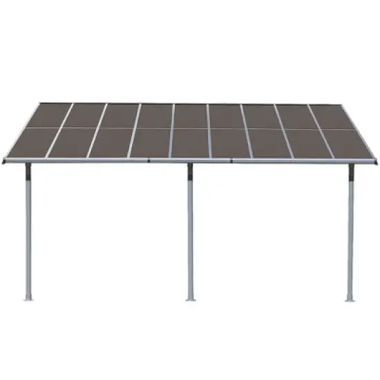 Aoodor Wall Mount Gazebo Outdoor Pergola Polycarbonate Gazebo Panels Canopy image {10}