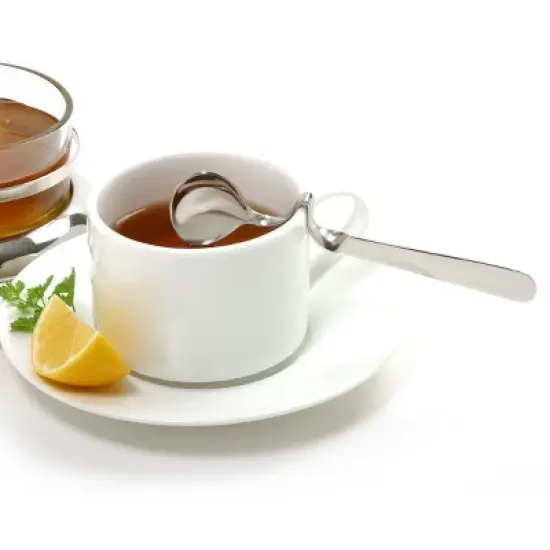 Norpro 5.5" Stainless Steel Honey / Jam Spoon with Hanging Cup Rest - Set of 2 image {4}