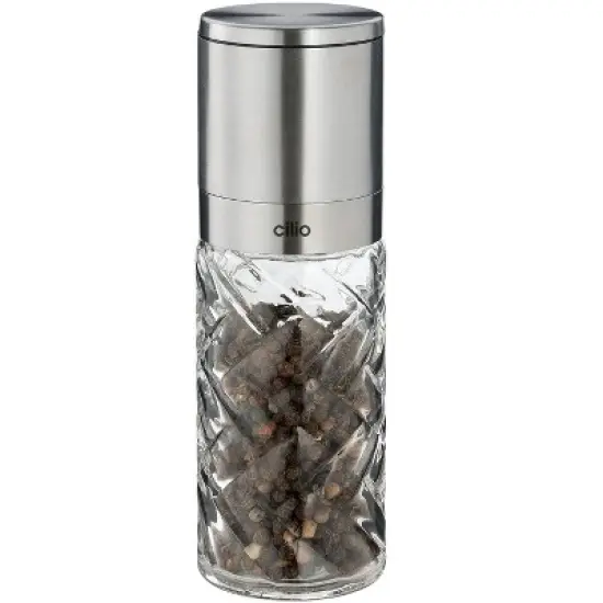 Cilio "Cristallo" Salt or Pepper Mill, s/s, 2"dia. X 6.7" image {1}