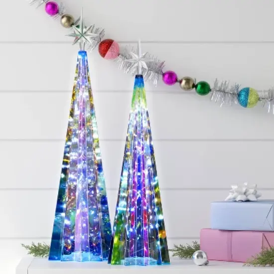 18.75" Christmas Iridescent Tree with Star - Wondershop&trade; image {1}
