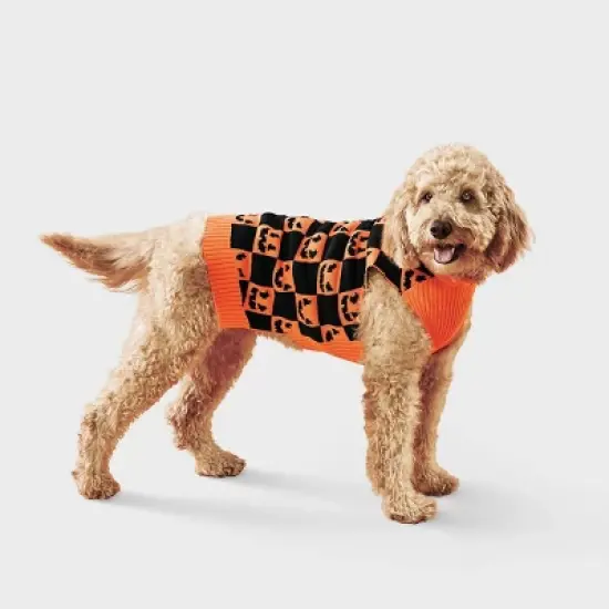 Pumpkin Faces Dog and Cat Sweater - Boots & Barkley&trade; image {9}