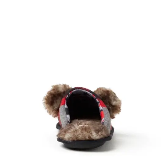 Dearfoams Men's Buffalo Check Lil Bear image {3}