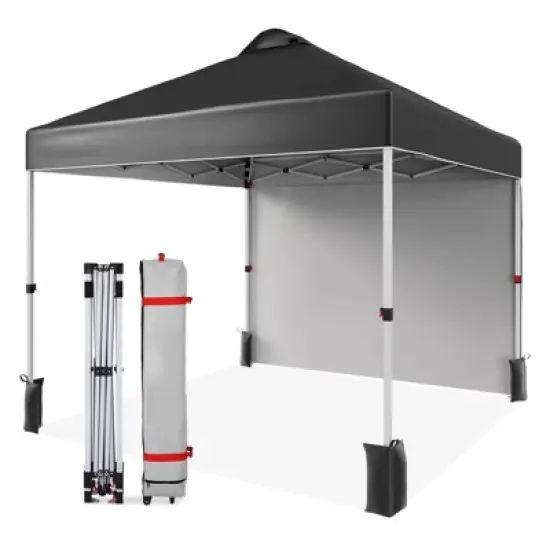 10x10 Pop-up Canopy，Patio Tent，Patented One Push Tent for Outdoor Events Commercial Instant Canopies，Canopy Wind Tunnel Design，with Wheeled Bag image {1}