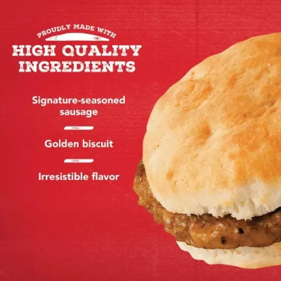 Jimmy Dean Biscuit Sausage Snack Size Frozen Sandwiches - 17oz image {3}