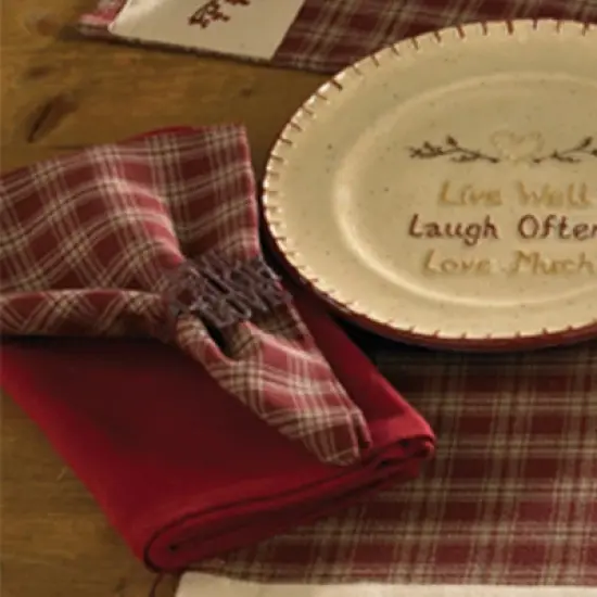 Park Designs Red Sturbridge Napkin Set of 4 image {1}