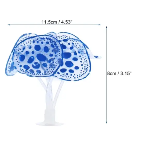 Unique Bargains Simulation Glowing Silicone Aquarium Simulation Coral image {3}