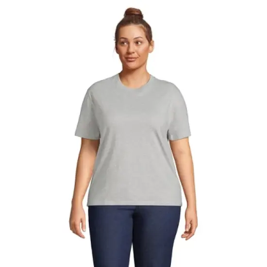 Lands' End Women's Short Sleeve Super T Crew Neck T-shirt image {2}