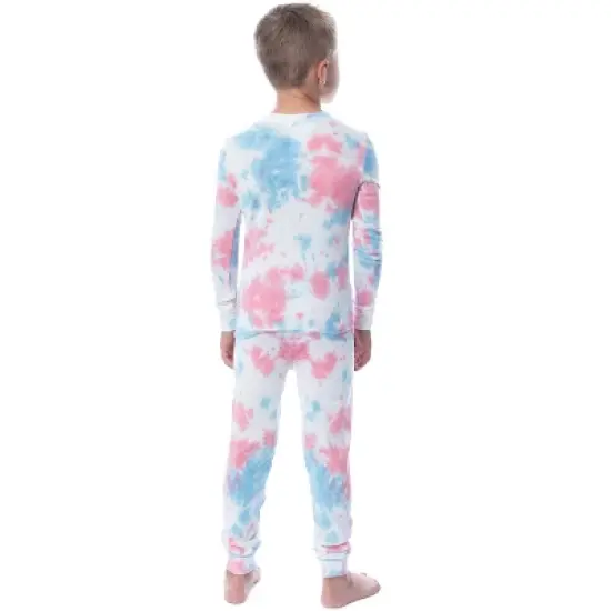 DC Comics Kids' The Flash Girls Boys 2 Piece Tight Fit Youth Pajama Set Multicolored image {2}