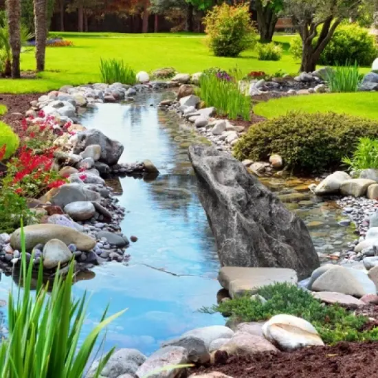 Outdoor Natural Artificial Arrow Rock Decor for Gardens, Lawns, and Landscapes image {1}