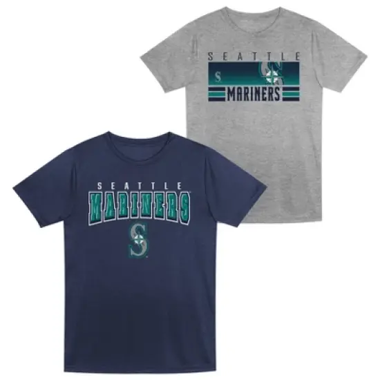 MLB Seattle Mariners Toddler Boys' 2pk Gray T-Shirt image {3}