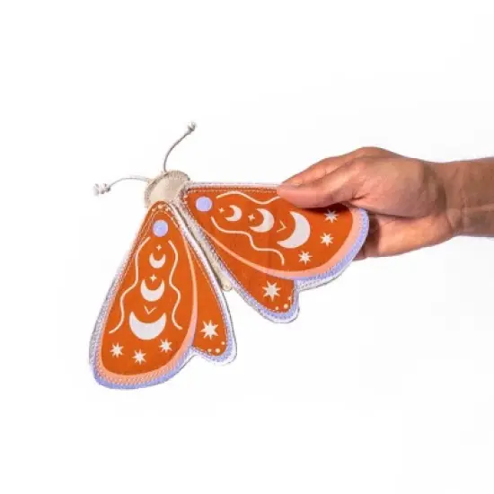 AWOO Canvas Luna Moth Dog Toy - White image {2}