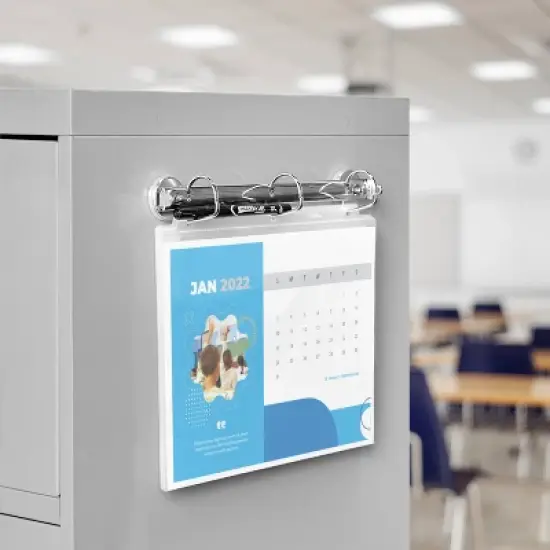 Avery Industrial Magnetic Hanging Binder Rings, 3 Ring Binder, 1.5" Slant Rings, Holds 375 Sheets, 6 Binder Ring Mechanisms (46036) image {5}