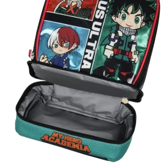 My Hero Academia Lunch Box Deku Bakugo Shoto Todoroki Plus Ultra Kids Lunch Bag Multicoloured image {3}
