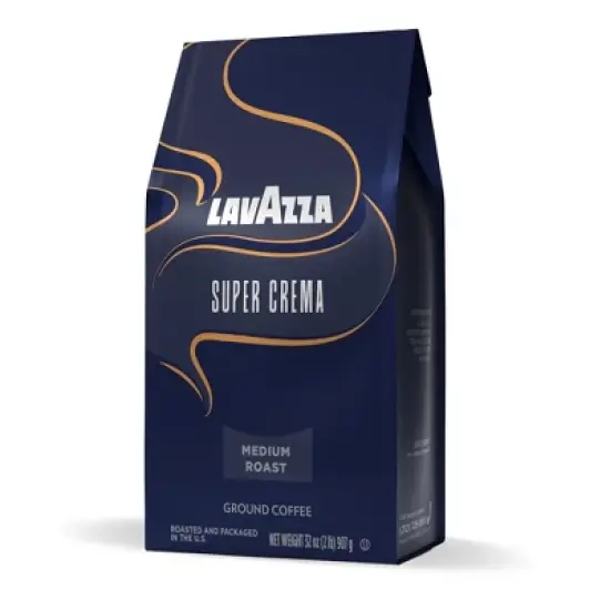 Lavazza Super Crema Ground Coffee, Medium Roast, 32 oz Bag image {6}