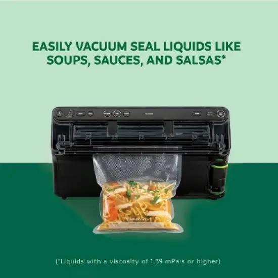 FoodSaver Elite All-in-One Liquid Plus Vacuum Sealer with Bags and Roll Black image {2}