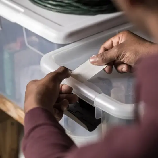 Duck Max Strength Duct Tape, White, 3 Rolls, 1.88 Inch x 35 Yards Each image {5}