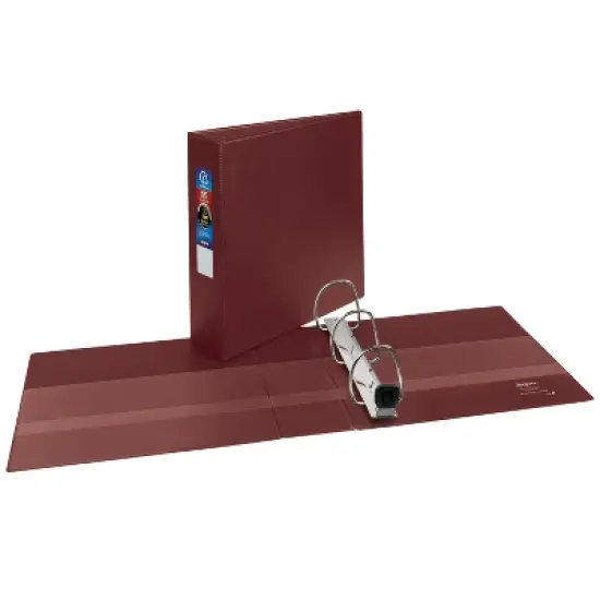 Avery Heavy-Duty 3 Ring Binder, 3" One Touch EZD Rings, 3.5" Spine, 1 Maroon Binder (79363) image {7}