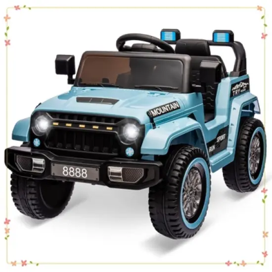 12V Kids Ride On Truck Car, Battery Powered Electric Vehicles with Remote Control image {6}