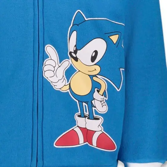 SEGA Sonic the Hedgehog Fleece Zip Up Hoodie Little Kid to Big Kid image {4}