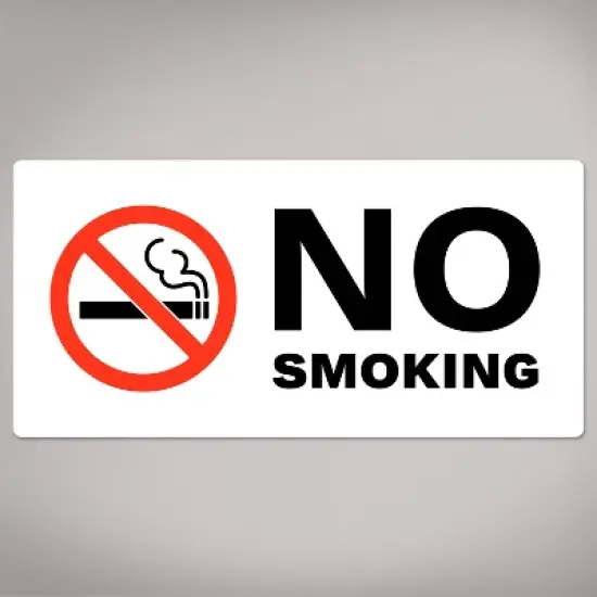Avery No Smoking Sign Label Stickers, Waterproof, UV Resistant, Preprinted, 2" x 4", 20 Stickers image {7}