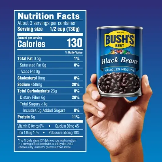 Bush's Black Beans - 15oz image {1}