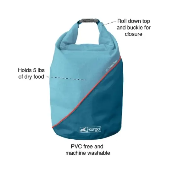 Kurgo 5lbs Kibble Dog and Cat Food Storage Carrier image {1}