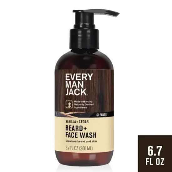 Every Man Jack Beard and Face Wash - Vanilla + Cedar - 6.7 fl oz image {11}