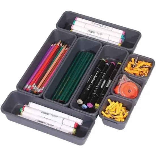 OnDisplay 8pc Interlocking Drawer Organization System image {6}