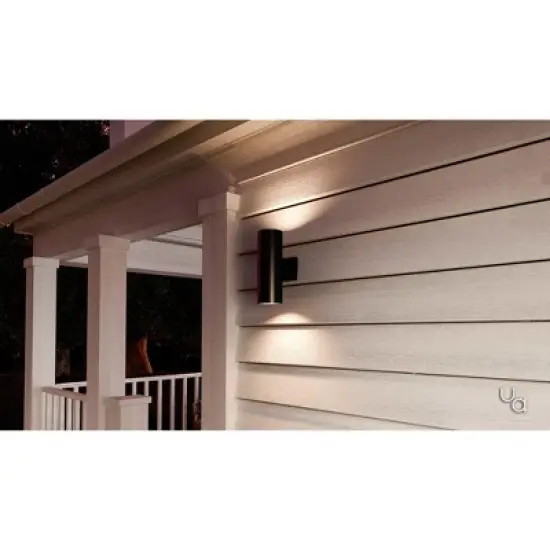 Urban Ambiance Luxury Contemporary Outdoor Wall Light,  14"H x 5"W,  Olde Bronze Finish, UHP1060 image {1}
