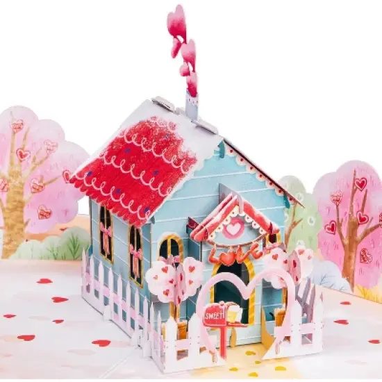 Paper Love 3D Love Nest Pop Up Birthday Card, For Adults and Kids | 5" x 7" Cover - Includes Envelope and Note Tag image {5}