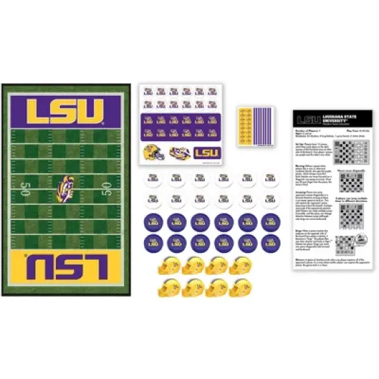 MasterPieces Officially licensed NCAA LSU Tigers Checkers Board Game for Families and Kids ages 6 and Up image {2}