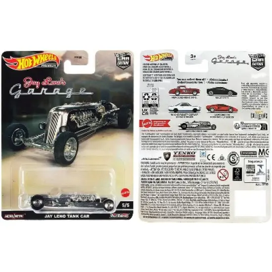 Jay Leno Tank Car Brushed Metal "Jay Leno&rsquo;s Garage" Diecast Model Car by Hot Wheels image {2}