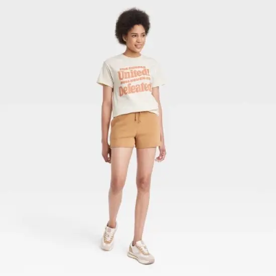 Women's Philadelphia Printworks People United Short Sleeve Graphic T-Shirt - Khaki image {2}